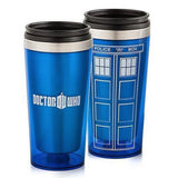 Dr. Who Tardis Coffee Cup With Lid Coffee Bottle Stainless Steel Interior Fashion Mug