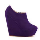 Merkmak Women High Heels Shoes 11 cm Wedge Flatform