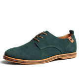 Merkmak 2017 Fashion Men Shoes Suede Leather Casual Lace-up Men's Flats Shoes for Man Rubber Outsole Driving Footwear Drop Ship