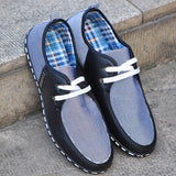Men's Flats Striped Breathable Lace-Up Casual shoes