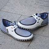 Men's Flats Striped Breathable Lace-Up Casual shoes