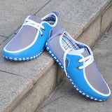 Men's Flats Striped Breathable Lace-Up Casual shoes