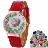 GENVIVIA Women Creative Pattern Quartz Watch