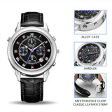 Original Military Watch Men Quartz Wristwatch Clock Genuine Leather Bracelet Roman Dial Classic Watches