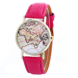 Women Creative Map Pattern Quartz Watch