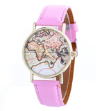 Women Creative Map Pattern Quartz Watch