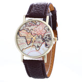 Women Creative Map Pattern Quartz Watch